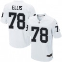 Men Nike Oakland Raiders &78 Justin Ellis Elite White NFL Jersey
