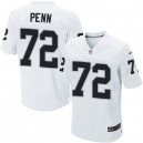Men Nike Oakland Raiders &72 Donald Penn Elite White NFL Jersey