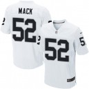Men Nike Oakland Raiders &52 Khalil Mack Elite White NFL Jersey