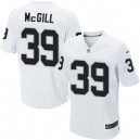 Men Nike Oakland Raiders &39 Keith McGill Elite White NFL Jersey