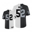 Men Nike Oakland Raiders &52 Khalil Mack Elite Team/Road Two Tone NFL Jersey
