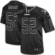 Men Nike Oakland Raiders &52 Khalil Mack Elite Lights Out Black NFL Jersey