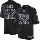 Men Nike Oakland Raiders &52 Khalil Mack Elite Black Impact NFL Jersey