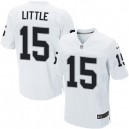 Men Nike Oakland Raiders &15 Greg Little Elite White NFL Jersey