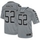 Men Nike Oakland Raiders &52 Khalil Mack Elite Lights Out Grey NFL Jersey