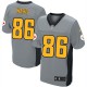 Men Nike Pittsburgh Steelers &86 Hines Ward Elite Grey Shadow NFL Jersey