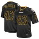 Men Nike Pittsburgh Steelers &43 Troy Polamalu Elite New Lights Out Black NFL Jersey