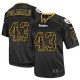 Hommes Nike Pittsburgh Steelers # 43 Troy Polamalu Élite nouvelle Lights Out noir NFL Maillot Magasin