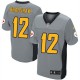 Hommes Nike Pittsburgh Steelers # 12 Terry Bradshaw Élite gris ombre NFL Maillot Magasin
