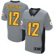 Hommes Nike Pittsburgh Steelers # 12 Terry Bradshaw Élite gris ombre NFL Maillot Magasin