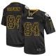 Men Nike Pittsburgh Steelers &84 Antonio Brown Elite New Lights Out Black NFL Jersey