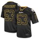 Men Nike Pittsburgh Steelers &53 Maurkice Pouncey Elite Lights Out Black NFL Jersey
