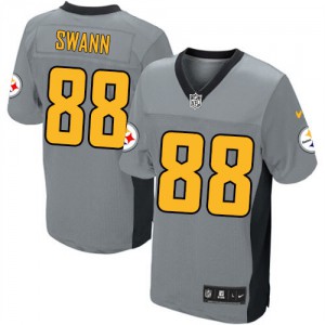 Hommes Nike Pittsburgh Steelers # 88 Lynn Swann Élite gris ombre NFL Maillot Magasin