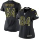 Women Nike Pittsburgh Steelers &84 Antonio Brown Elite Black Impact NFL Jersey