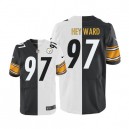 Men Nike Pittsburgh Steelers &97 Cameron Heyward Elite Team/Road Two Tone NFL Jersey