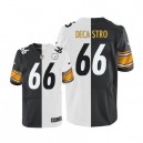 Men Nike Pittsburgh Steelers &66 David DeCastro Elite Team/Road Two Tone NFL Jersey