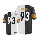 Men Nike Pittsburgh Steelers &93 Jason Worilds Elite Team/Road Two Tone NFL Jersey