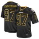 Men Nike Pittsburgh Steelers &97 Cameron Heyward Elite Lights Out Black NFL Jersey