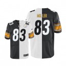 Men Nike Pittsburgh Steelers &83 Heath Miller Elite Team/Road Two Tone NFL Jersey