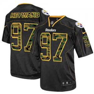 Hommes Nike Pittsburgh Steelers # 97 Cameron Heyward Élite noire Camo Fashion NFL Maillot Magasin Hommes Nike Pittsburgh Steelers # 97 Cameron Heyward Élite noire Camo Fashion NFL Maillot Magasin