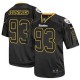 Men Nike Pittsburgh Steelers &93 Jason Worilds Elite Lights Out Black NFL Jersey