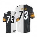 Men Nike Pittsburgh Steelers &73 Ramon Foster Elite Team/Road Two Tone NFL Jersey