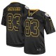 Men Nike Pittsburgh Steelers &83 Heath Miller Elite Lights Out Black NFL Jersey