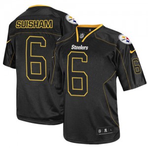 Hommes Nike Pittsburgh Steelers # 6 Shaun Suisham Élite Lights Out noir NFL Maillot Magasin Hommes Nike Pittsburgh Steelers # 6 Shaun Suisham Élite Lights Out noir NFL Maillot Magasin