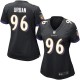 Women Nike Baltimore Ravens &96 Brent Urban Elite Black Alternate NFL Jersey