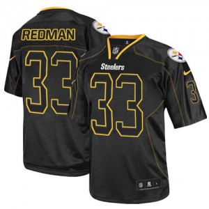 Hommes Nike Pittsburgh Steelers # 33 Isaac Redman Élite Lights Out noir NFL Maillot Magasin Hommes Nike Pittsburgh Steelers # 33 Isaac Redman Élite Lights Out noir NFL Maillot Magasin