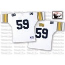 Mitchell And Ness Pittsburgh Steelers &59 Jack Ham White Authentic Throwback NFL Jersey