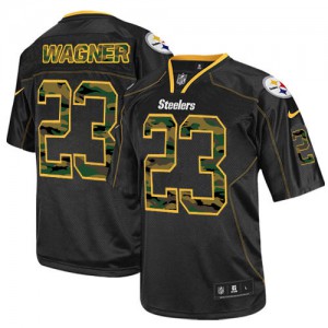 Hommes Nike Pittsburgh Steelers # 23 Mike Wagner Élite noire Camo Fashion NFL Maillot Magasin Hommes Nike Pittsburgh Steelers # 23 Mike Wagner Élite noire Camo Fashion NFL Maillot Magasin