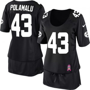 Femmes Nike Pittsburgh Steelers # 43 Troy Polamalu Élite Noir Breast Cancer Awareness NFL Maillot Magasin Femmes Nike Pittsburgh Steelers # 43 Troy Polamalu Élite Noir Breast Cancer Awareness NFL Maillot Magasin