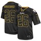 Men Nike Pittsburgh Steelers &26 Rod Woodson Elite Lights Out Black NFL Jersey