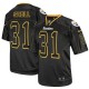 Men Nike Pittsburgh Steelers &31 Donnie Shell Elite Lights Out Black NFL Jersey