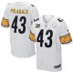 Men Nike Pittsburgh Steelers &43 Troy Polamalu Elite White C Patch NFL Jersey