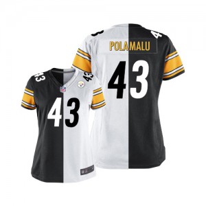 Femmes Nike Pittsburgh Steelers # 43 Troy Polamalu Élite Team/route deux tonnes NFL Maillot Magasin Femmes Nike Pittsburgh Steelers # 43 Troy Polamalu Élite Team/route deux tonnes NFL Maillot Magasin