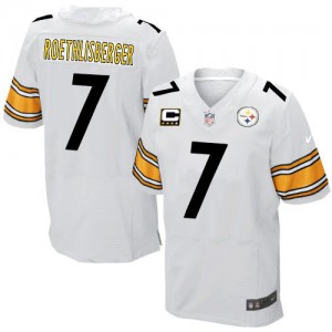 Hommes Nike Pittsburgh Steelers # 7 Ben Roethlisberger Élite blanc C Patch NFL Maillot Magasin Hommes Nike Pittsburgh Steelers # 7 Ben Roethlisberger Élite blanc C Patch NFL Maillot Magasin
