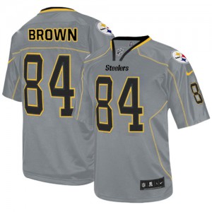 Hommes Nike Pittsburgh Steelers # 84 Antonio Brown élite Lights Out gris NFL Maillot Magasin Hommes Nike Pittsburgh Steelers # 84 Antonio Brown élite Lights Out gris NFL Maillot Magasin