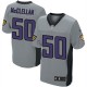 Men Nike Baltimore Ravens &50 Albert McClellan Elite Grey Shadow NFL Jersey