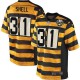 Youth Nike Pittsburgh Steelers &31 Donnie Shell Elite Yellow/Black Alternate 80TH Anniversary Throwback NFL Jersey