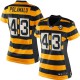 Women Nike Pittsburgh Steelers &43 Troy Polamalu Elite Yellow/Black Alternate 80TH Anniversary Throwback NFL Jersey