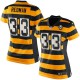 Women Nike Pittsburgh Steelers &33 Isaac Redman Elite Yellow/Black Alternate 80TH Anniversary Throwback NFL Jersey