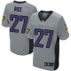 Hommes Nike Baltimore Ravens # 27 Ray Rice élite gris ombre NFL Maillot Magasin