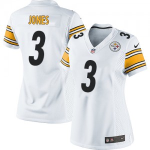 Femmes Nike Pittsburgh Steelers # 3 Landry Jones Élite blanc NFL Maillot Magasin