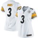 Women Nike Pittsburgh Steelers &3 Landry Jones Elite White NFL Jersey