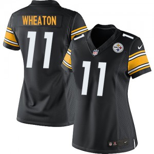 Femmes Nike Pittsburgh Steelers # 11 Markus Wheaton élite noir équipe NFL Maillot Magasin de couleur Femmes Nike Pittsburgh Steelers # 11 Markus Wheaton élite noir équipe NFL Maillot Magasin de couleur