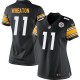 Women Nike Pittsburgh Steelers &11 Markus Wheaton Elite Black Team Color NFL Jersey