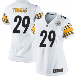 Femmes Nike Pittsburgh Steelers # 29 Shamarko Thomas Élite blanc NFL Maillot Magasin