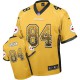Men Nike Pittsburgh Steelers &84 Antonio Brown Elite Gold Drift Fashion NFL Jersey